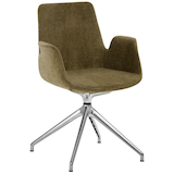 Artikelbild 1 für Mayer Besuchersessel myHELIOS moos Aluminium poliert Stoff 58,0 x 55,0 x 88,0 cm, 1 St., Artikelnummer 174328