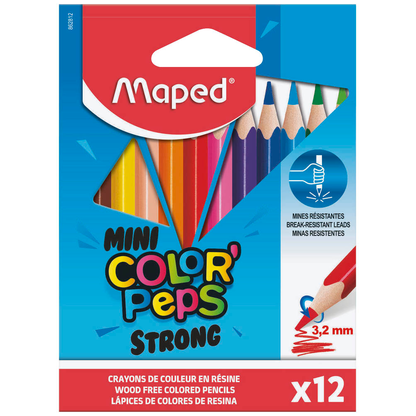 Artikelbild für maped COLOR'PEPS STRONG Buntstifte farbsortiert, 12 St., Artikelnummer 303307