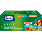 Artikelbild 1 für Toppits Gefrierbeutel ZIPPER 1,0 l, 28 St., Artikelnummer 441818
