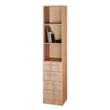 Artikelbild 1 für HAMMERBACHER Regalschrank 7600 RE, V7600/N/N/RE nussbaum 40,6 x 42,0 x 200,4 cm, 1 St., Artikelnummer 866703