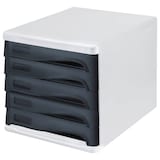 Artikelbild 1 für helit Schubladenbox schwarz H6129998, DIN A4 mit 5 Schubladen, 1 St., Artikelnummer 114335