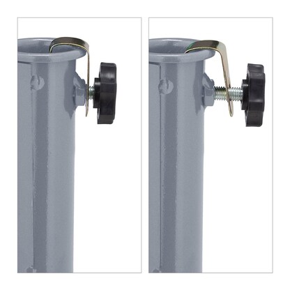 Artikelbild 9 für relaxdays Bodendübel für Sonnenschirm grau, Stahl, Artikelnummer 999593