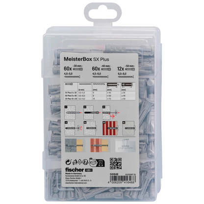 Artikelbild 6 für fischer Meister-Box - SX Plus 41648 Spreizdübel-Sortiment, 132-teilig, Artikelnummer 479628