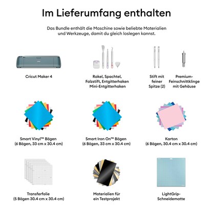 Artikelbild 5 für cricut™ Maker 4 Essentials Bundle Schneideplotter-Set salbei, 1 Set, Artikelnummer 554529