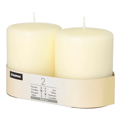 Artikelbild für STARPAK Kerzen elfenbein, 2 St., Artikelnummer 514024