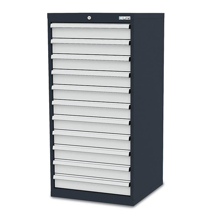 Artikelbild für Simplaflex® Systemeinrichter C-Line Schubladenschrank anthrazit 11 Schubladen 60,0 x 57,5 x 122,0 cm, 1 St., Artikelnummer 683609