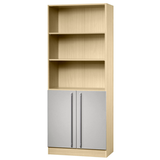 Artikelbild 1 für HAMMERBACHER Regalschrank Sira, V7700/3/S/RE ahorn, silber 80,0 x 42,0 x 200,4 cm, 1 St., Artikelnummer 199166