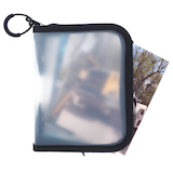 Artikelbild 1 für FolderSys Reißverschlussbeutel Mini DIN A6 transparent/schwarz 0,5 mm, 1 St., Artikelnummer 592564