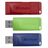Artikelbild 1 für verbatim USB-Sticks Slider rot, blau, grün 16 GB, 1 St., Artikelnummer 850471