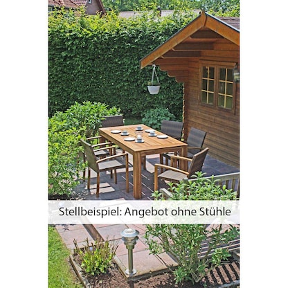 Artikelbild 2 für Garden Pleasure Gartentisch TOPKEA braun rechteckig 90,0 x 180,0 x 77,0 cm, Artikelnummer 310229