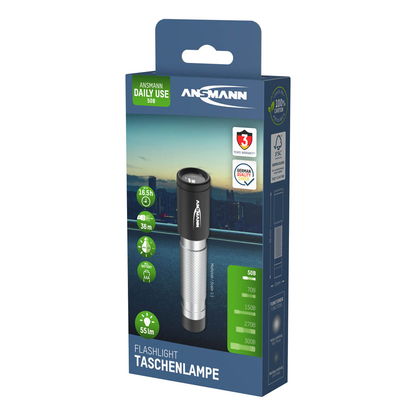 Artikelbild 6 für ANSMANN Daily Use 50B LED Taschenlampe silber, 55 Lumen, 1 St., Artikelnummer 847414