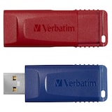 Artikelbild 1 für verbatim USB-Sticks Slider rot, blau 32 GB, 1 St., Artikelnummer 850483