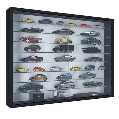 Artikelbild für VCM my home Mandosa XXL Hängevitrine schwarz 8 Fachböden, Artikelnummer 911927