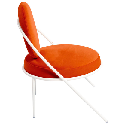 Artikelbild 3 für meet powered by PAPERFLOW Sessel SATURNE rost weiß Stoff 70,0 x 73,0 x 88,0 cm, 2 St., Artikelnummer 230769