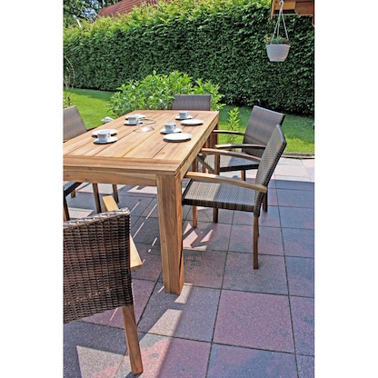 Artikelbild 3 für Garden Pleasure Gartentisch TOPKEA braun rechteckig 90,0 x 180,0 x 77,0 cm, Artikelnummer 310229
