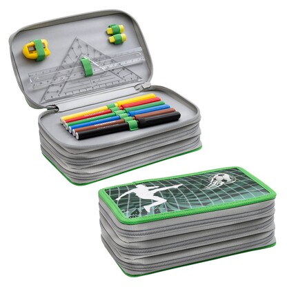 Artikelbild für EBERHARD FABER Federmäppchen befüllt Fußball Motiv 36-teilig, 18,8 x 11,0 cm, Artikelnummer 443727