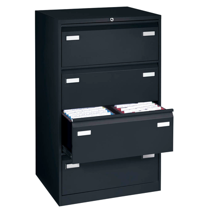 Artikelbild 5 für AKTION: BISLEY LIGHT Hängeregistraturschränke schwarz 4 Schubladen 80,0 x 62,2 x 132,1 cm, 3 St., Artikelnummer 102818