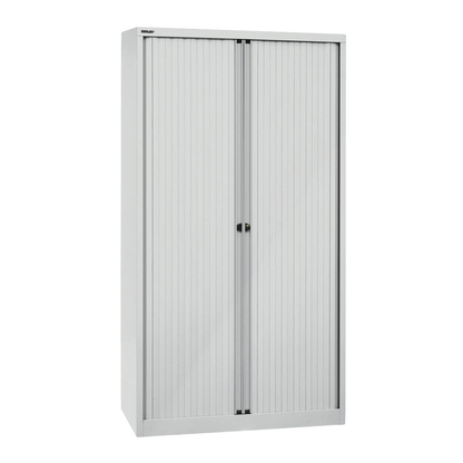 Artikelbild für BISLEY Rollladenschrank lichtgrau, silber 4 Fachböden 100,0 x 43,0 x 198,0 cm, Artikelnummer 923979