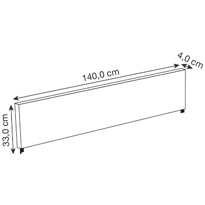 Artikelbild 2 für PAPERFLOW Tischtrennwand, schwarz 140,0 x 33,0 cm, 1 St., Artikelnummer 528036