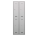 Artikelbild 1 für BISLEY Spind MonoBloc ML06D2 lichtgrau ML06D2645, 4 Schließfächer 61,0 x 50,0 x 170,0 cm, Artikelnummer 571392