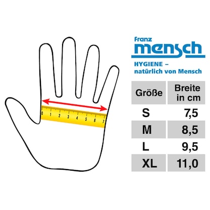 Artikelbild 2 für franz mensch unisex Arbeitshandschuhe SKILL grau Größe M, 12 Paar, Artikelnummer 386094