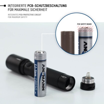 Artikelbild 4 für ANSMANN Akku Li-Ion 18650 3.500 mAh, 1 St., Artikelnummer 509570