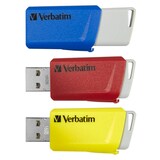 Artikelbild 1 für verbatim USB-Sticks Store ´n´ Click rot, gelb, blau 16 GB, 1 St., Artikelnummer 850703