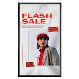 Artikelbild 1 für update displays Klapprahmen HardLine Fenster schwarz 87,6 x 122,4 cm, 1 St., Artikelnummer 975779