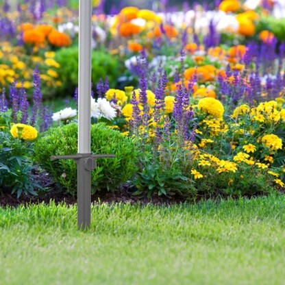 Artikelbild 3 für relaxdays Bodendübel für Sonnenschirm grau, Kunststoff, Artikelnummer 999864