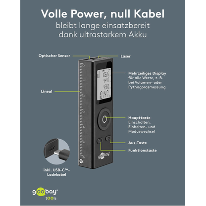 Artikelbild 15 für goobay 77834 Laser-Entfernungsmesser, Artikelnummer 779706