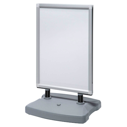 Artikelbild 3 für Showdown® Displays Kundenstopper Windtalker silber DIN A1 2 Fächer 67,0 x 59,0 x 112,3 cm, 1 St., Artikelnummer 101598