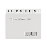 Artikelbild 1 für HAN Karteikartenregister A-Z transparent, Artikelnummer 576579
