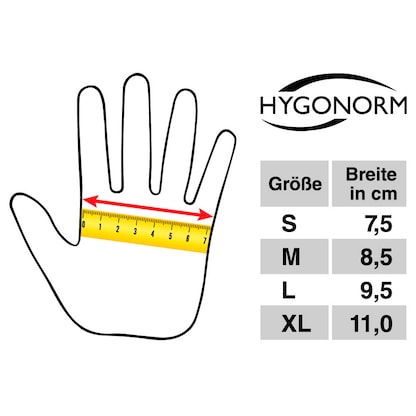 Artikelbild 6 für HYGONORM unisex Einmalhandschuhe SAFE FIT weiß Größe L, 200 St., Artikelnummer 588069