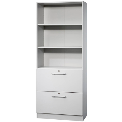 Artikelbild für HAMMERBACHER Regalschrank Orbis, V7300/5/5/RE lichtgrau 80,0 x 42,0 x 200,4 cm, 1 St., Artikelnummer 470468