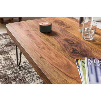 Artikelbild 7 für WOHNLING Couchtisch rechteckig Massivholz sheesham 115,0 x 60,0 x 40,0 cm, 1 St., Artikelnummer 904877