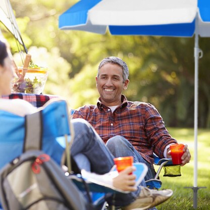 Artikelbild 4 für relaxdays Bodendübel für Sonnenschirm grau, Kunststoff, Artikelnummer 999864