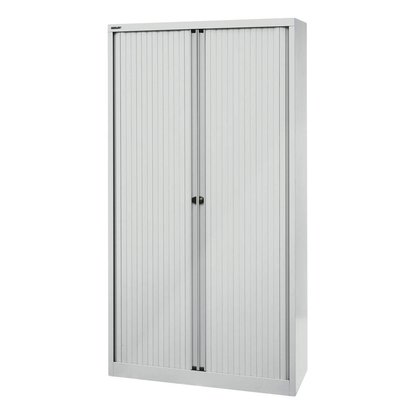 Artikelbild 4 für BISLEY Rollladenschrank lichtgrau, silber 4 Fachböden 100,0 x 43,0 x 198,0 cm, Artikelnummer 923979