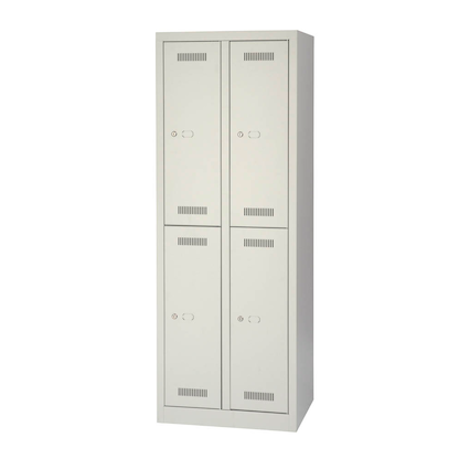 Artikelbild 3 für BISLEY Spind MonoBloc ML06D2 lichtgrau ML06D2645, 4 Schließfächer 61,0 x 50,0 x 170,0 cm, Artikelnummer 571392