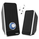 Artikelbild 1 für hama Sonic LS-206 Lautsprecher schwarz, grau, Artikelnummer 376549