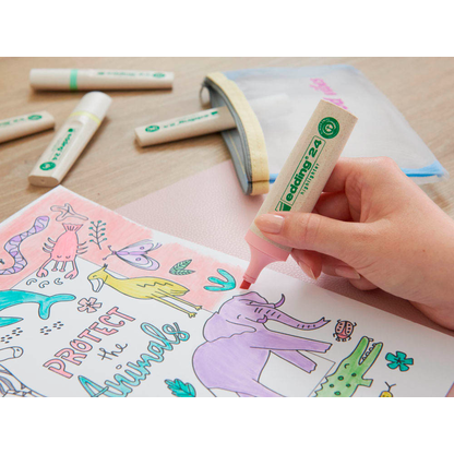 Artikelbild 11 für edding Highlighter 24 EcoLine pastell Textmarker grün, 1 St., Artikelnummer 131027