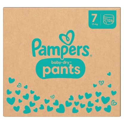 Artikelbild 2 für Pampers® Windeln Monatsbox baby-dry™ pants Gr. 7 (17+ kg) für Kids und Teens, 126 St., Artikelnummer 179159