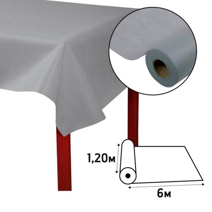 Artikelbild 3 für PROnappe Tischdecke grau 1,2 x 6,0 m, 5 Rollen, Artikelnummer 365207