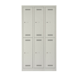 Artikelbild 1 für BISLEY Spind MonoBloc ML09T2 lichtgrau ML09T2645, 6 Schließfächer 90,0 x 50,0 x 170,0 cm, Artikelnummer 571404