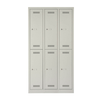 Artikelbild für BISLEY Spind MonoBloc ML09T2 lichtgrau ML09T2645, 6 Schließfächer 90,0 x 50,0 x 170,0 cm, Artikelnummer 571404