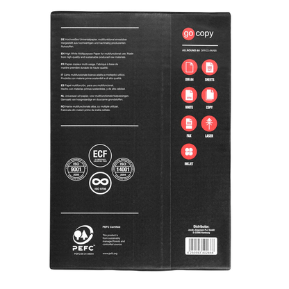 Artikelbild 3 für go copy Kopierpapier Allround 80 DIN A4 75 g/qm 500 Blatt, Artikelnummer 918680