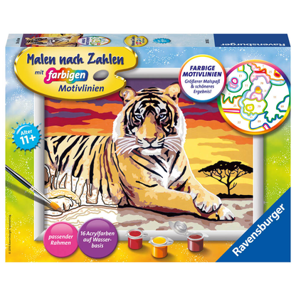 Artikelbild für Ravensburger Malen-nach-Zahlen Majestätischer Tiger mehrfarbig, Artikelnummer 478034