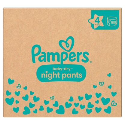 Artikelbild 2 für Pampers® Windeln Monatsbox baby-dry™ night pants Gr. 4 (9-15 kg) für Babys und Kleinkinder, 180 St., Artikelnummer 179166