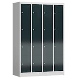 Artikelbild 1 für ClassiX Schließfachschrank anthrazit, lichtgrau X-520448, 16 Schließfächer 118,5 x 50,0 x 180,0 cm, Artikelnummer 188959