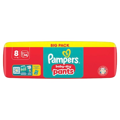 Artikelbild 3 für Pampers® Windeln baby-dry™ BIG PACK Gr. 8 (17+ kg) für Kids und Teens, 34 St., Artikelnummer 585352