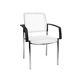 Artikelbild 1 für Topstar Besucherstühle BtoB 10 BB290A S03 weiß Stoff, 2 St., Artikelnummer 283539